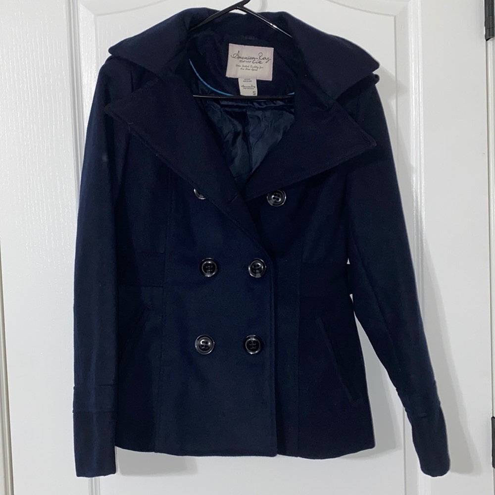Navy Blue Pea Coat